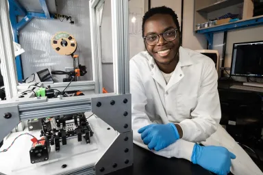 Lameck Beni, a graduate student at Carnegie Mellon Univeristy, and Rales Fellow